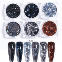 Sclipici si paiete set 6 culori SYG-4 - SYG-4 - Everin.ro - 1