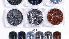 Sclipici si paiete set 6 culori SYG-4 - SYG-4 - Everin.ro