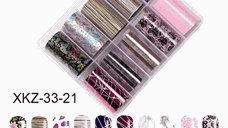 Set 10 folii de transfer 100x4cm. xkz-33-21 - XKZ-33-21 - Everin.ro