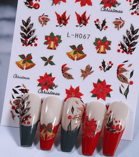 Sticker decor unghii model iarna/Craciun L-H067 - Everin - 1