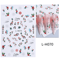 Sticker decor unghii model iarna/Craciun L-H070 - Everin - 1