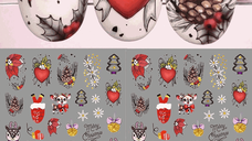 Sticker decor unghii model iarna/Craciun L-H071 - Everin