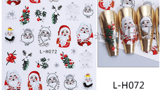 Sticker decor unghii model iarna/Craciun L-H072 - Everin