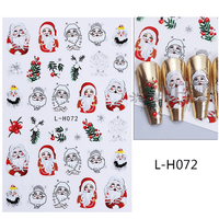 Sticker decor unghii model iarna/Craciun L-H072 - Everin - 1