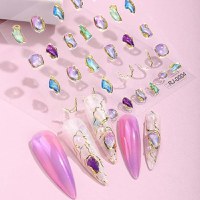 Sticker decor unghii model piatra lichida RJ-0004 - Everin - 1