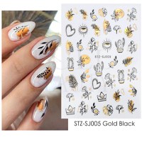 Sticker decor unghii STZ-SJ005 - STZ-SJ005 - Everin.ro - 1
