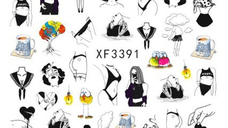 Sticker decor unghii XF3391 - XF3391 - Everin.ro