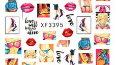 Sticker decor unghii XF3395 - XF3395 - Everin.ro