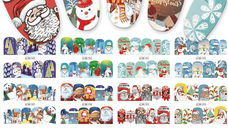 TATUAJ DECOR UNGHII MODELE IARNA/CRACIUN 12 IN 1- BN985-BN989 - BN985-BN989 - Everin.ro