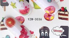 Tatuaj decor unghii YZW-3036 - YZW-3036 - Everin.ro