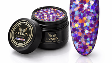 Twinkle Color Gel EVERIN 5ml – 03 | Gel Color Holografic Multicolor cu Reflexii Intense pentru Manichiură Profesională