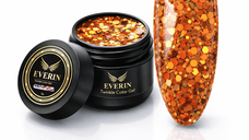 Twinkle Color Gel EVERIN 5ml – 11 | Gel Color Cupru cu Sclipici Holografic pentru Manichiură Profesională