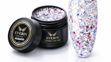 Twinkle Color Gel EVERIN 5ml – 16 | Gel Color Transparent cu Sclipici Multicolor pentru Manichiură Profesională