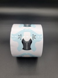 Unghie Migdala: Sabloane Unghii Migdala EVERIN BLUE Rolă 500 buc U77 – Profesionale pentru Extensii și Construcții Unghii cu Gel și Acryl - 1