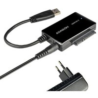 Adaptor AXAGON ADSA-FP3, USB3.0 - SATA 6G HDD/SSD/ODD (Negru) - 1