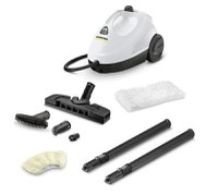 Aparat de curatat cu aburi Karcher KST 2, 1.512-601.0, 1500 W, 75mp, 3.2 bar, timp incalzire 6.5 min (Alb/Negru) - 1