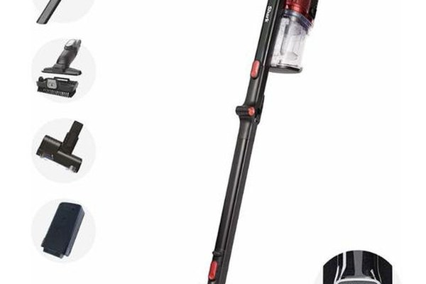 Aspirator vertical Shark IZ300EUT, Autonomie 60 min, 0.7 L (Negru/Rosu)