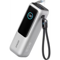 Baterie Externa Anker A1695H41, 25000mAh, 165W, QC + PD, 1 x USB-A - 3 x USB-C, Argintiu - 1