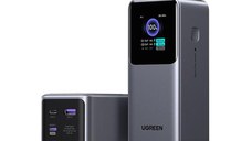 Baterie externa Ugreen PB721, 20.000 mAh, 130W, 2x USB-C, 1x USB-A (Gri)