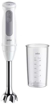 Blender de mana Braun Multi Quick 5 MQ 50001M, 1000 W, 21 viteze, Pahar 0.6 l (Alb) - 1