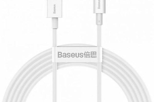 Cablu de date Baseus Superior Series, USB - USB Type-C, 2 m, 66W, Alb