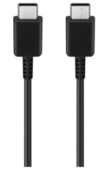 Cablu de date Samsung EP-DW767JBE, GP-TOU021RFCBW, 3A, USB Type-C - USB Type-C, 1.8m, Bulk (Negru) - 1