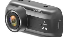 Camera auto DVR KENWOOD DRVA601W, 4K Ultra HD, 8.57 MP, ecran 3inch, GPS, Wi-Fi, Senzor G (Negru)
