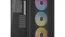 Carcasa Corsair 3000D RGB Mid-Tower ATX cu 3 ventilatoare AR120 RGB incluse (Negru)