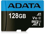 Card ADATA MicroSDXC Premier, 128GB, Clasa 10, V10, A1 + Adaptor SD - 1