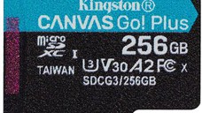 Card de memorie KINGSTON Canvas Go Plus, 256GB, microSDXC, 170R A2 U3 V30