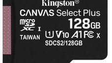 Card de memorie MicroSD Kingston Canvas Select Plus, 128GB, UHS-I, Class 10 + Adaptor SD