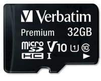 Card de memorie Verbatim 44083, microSDHC, 32 GB, Clasa 10 + Adaptor SD - 1