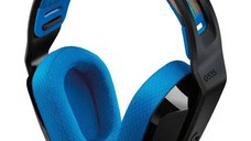 Casti gaming Logitech G535 Lightspeed, Jack 3.5 mm, Wireless (Negru/Albastru)