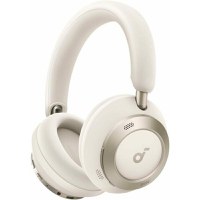 Casti Wireless Over-Ear Anker Soundcore Space One Pro, Adaptive Active Noise Cancelling, Hi-Res, 6 Microfoane, Bluetooth 5.3 (Alb) - 1