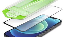 Folie de protectie Ecran WZK Premium pentru Apple iPhone 13, Sticla Securizata, Full Glue, Neagra