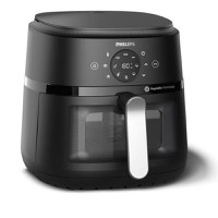 Friteuza cu aer cald Philips NA231/00, 6.2 l, 13 programe, 1700 W, Timer 60 minute, Temperatura ajustabila 60-200 C (Argintiu/Negru) - 1