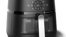 Friteuza cu aer cald Philips NA231/00, 6.2 l, 13 programe, 1700 W, Timer 60 minute, Temperatura ajustabila 60-200 C (Argintiu/Negru)