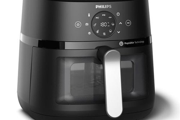 Friteuza cu aer cald Philips NA231/00, 6.2 l, 13 programe, 1700 W, Timer 60 minute, Temperatura ajustabila 60-200 C (Argintiu/Negru)