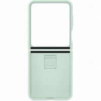 Husa de protectie Samsung Silicone Case with Ring pentru Samsung Galaxy Z Flip 5 (Verde) - 1