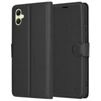 Husa pentru Samsung Galaxy A05 A055, Techsuit, Leather Folio, Neagra - 1