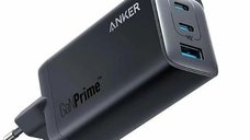 Incarcator Anker 737 GaNPrime 120W - USB-C, USB-A, PowerIQ 4.0 (Negru)