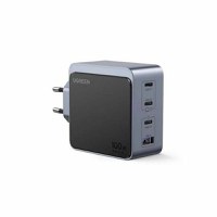 Incarcator retea Ugreen Nexode Air 100W, GaN Fast Charging, 3x USB-C, 1x USB-A, Negru/Gri - 1