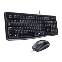 Kit tastatura + mouse Logitech MK120, USB, layout US (Negru) - 1