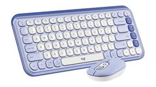 Logitech POP Icon Combo - Tastatura si Mouse Bluetooth, Layout US (Mov)