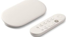 Media Player Google TV Streamer, 4K, Bluetooth, Wi-Fi, Android TV, 32 GB, Telecomanda comenzi vocale (Alb)