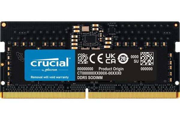 Memorie laptop Crucial, 8GB, SODIMM DDR5, 4800MHz, CL40, 1.1V