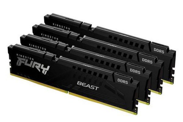 Memorii Kingston FURY Beast 128GB(4x32GB) DDR5 5600MHz CL40 Quad Channel Kit
