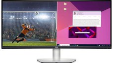 Monitor Gaming VA LED DELL 34inch S3423DWC, WQHD (3440 x 1440), HDMI, AMD FreeSync, 100 Hz, Ecran curbat, Boxe, 4 ms (Argintiu)