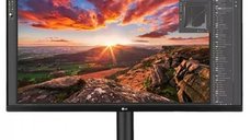 Monitor LG 31.5 inch 32UN880K-B IPS LED UHD, 3840 x 2160, HDMI, Pivot, 5 ms, Negru