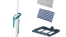 Mop cu abur Rowenta RY6597WH Steam Power, 1200W, 0.6L, filtru anticalcar, 3 setari ale aburului (Alb)